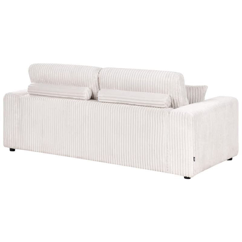 3-sits soffa Sandora - Vit, Svart - Möbler - Soffa - 3 sits soffa