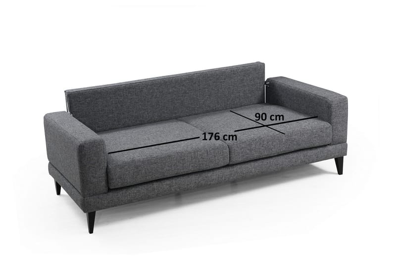 Selder 3-Sits Soffa - Grå - Möbler - Soffa - Bäddsoffa - Bäddsoffa 3 sits