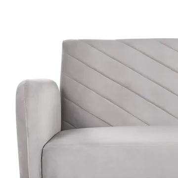 3-sits soffa Senja - Grå, mörkt trä - Möbler - Soffa - Bäddsoffa