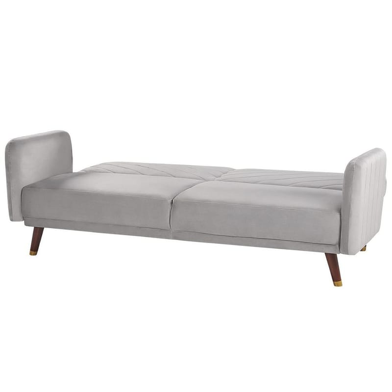 3-sits soffa Senja - Grå, mörkt trä - Möbler - Soffa - Bäddsoffa