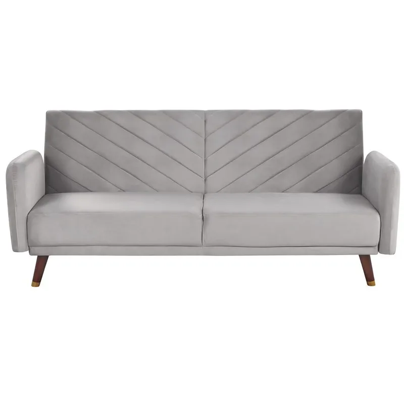 3-sits soffa Senja, Grå, mörkt trä