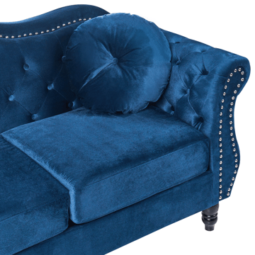 3-sits soffa Skien - Marinblå - Möbler - Soffa - Chesterfield soffa