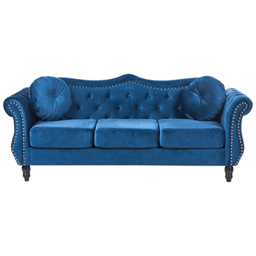 3-sits soffa Skien - Marinblå - Möbler - Soffa - Chesterfield soffa