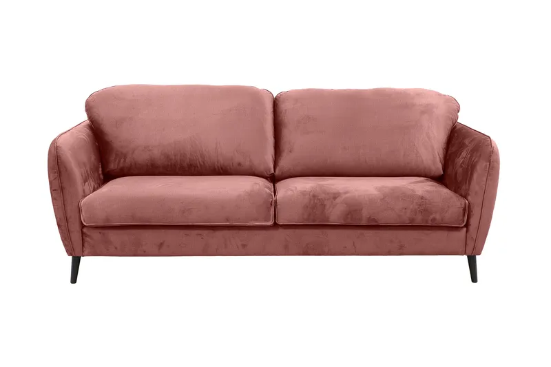 Sundheim 3-sits Soffa, Rosa, träben