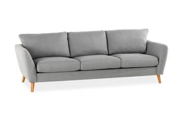 Trend 3-sits Soffa 218 cm med Svängda Armstöd i Tyg - Grå - Möbler - Soffa - 3 sits soffa