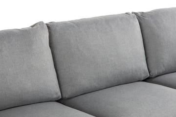 Trend 3-sits Soffa 218 cm med Svängda Armstöd i Tyg - Grå - Möbler - Soffa - 3 sits soffa