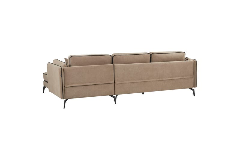 3-sitssoffa Altan Brun, Svart, Vänstervänd - Beige - Möbler - Soffa - Divansoffor & schäslongsoffa