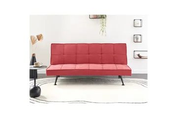 3-sitssoffa Hasle Röd, Svart - Rosa - Möbler - Soffa - Bäddsoffa