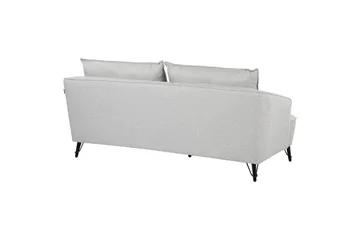 3-sitssoffa Hobro Grå, svart - Grå, svart - Möbler - Soffa - 3 sits soffa
