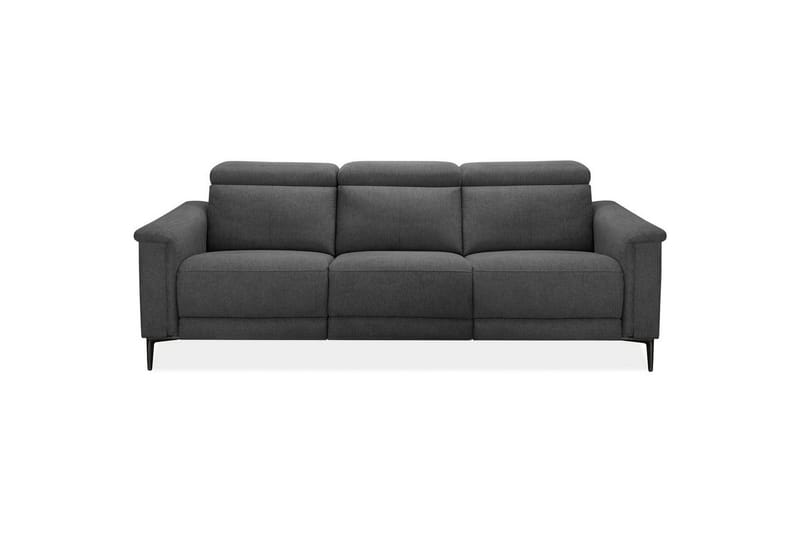 3-sitssoffa Lund Antracit, Belfast tyg, Elektrisk vilstol - Antracit, Belfast tyg, Elektrisk vilstol - Möbler - Soffa - 3 sits soffa
