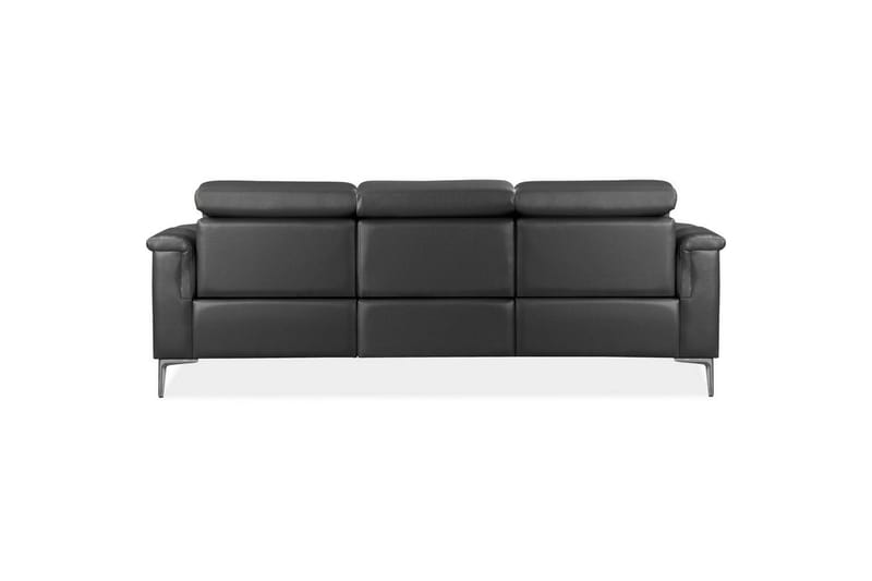 3-sitssoffa Lund Grå, PU, Manuell vilstol - Grå, PU, Manuell vilstol - Möbler - Soffa - 3 sits soffa