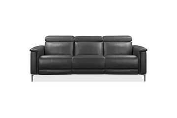 3-sitssoffa Lund Grå, PU, Manuell vilstol - Grå, PU, Manuell vilstol - Möbler - Soffa - 3 sits soffa