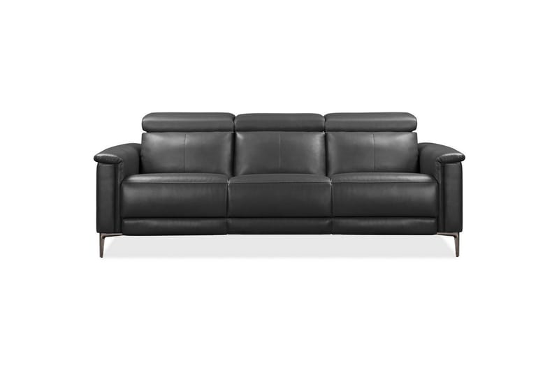 3-sitssoffa Lund Grå, PU, Manuell vilstol - Grå, PU, Manuell vilstol - Möbler - Soffa - 3 sits soffa