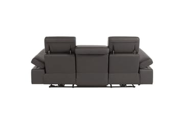 3-sitssoffa Rayland Brun, PU, Elektrisk vilstol - Brun, PU, Elektrisk vilstol - Möbler - Soffa - 3 sits soffa