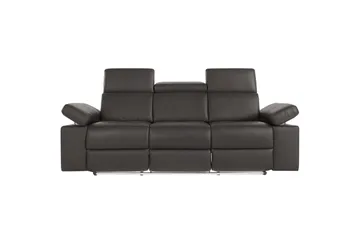3-sitssoffa Rayland Brun, PU, Elektrisk vilstol - Brun, PU, Elektrisk vilstol - Möbler - Soffa - 3 sits soffa