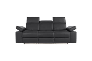 3-sitssoffa Rayland Svart, PU, Elektrisk vilstol - Svart, PU, Elektrisk vilstol - Möbler - Soffa - 3 sits soffa