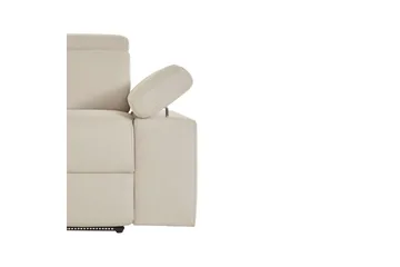 3-sitssoffa Rayland Vit, Sunday tyg, Elektrisk vilstol - Vit, Sunday tyg, Elektrisk vilstol - Möbler - Soffa - 3 sits soffa