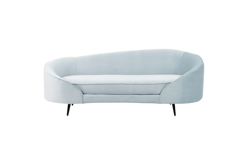 3-sitssoffa Savar Blå, Svart - Blå, Svart - Möbler - Soffa - Sammetssoffa