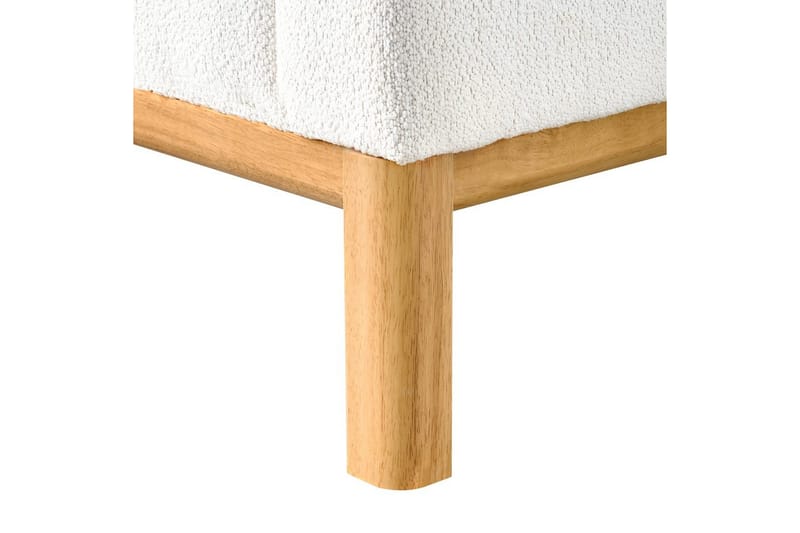 3-sitssoffa Sosjo Vit, ljust trä - Vit, ljust trä - Möbler - Soffa - 3 sits soffa
