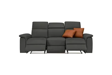 3-sitssoffa Pareli Svart, PU, Elektrisk vilstol - Svart, PU, Elektrisk vilstol - Möbler - Soffa - 3 sits soffa