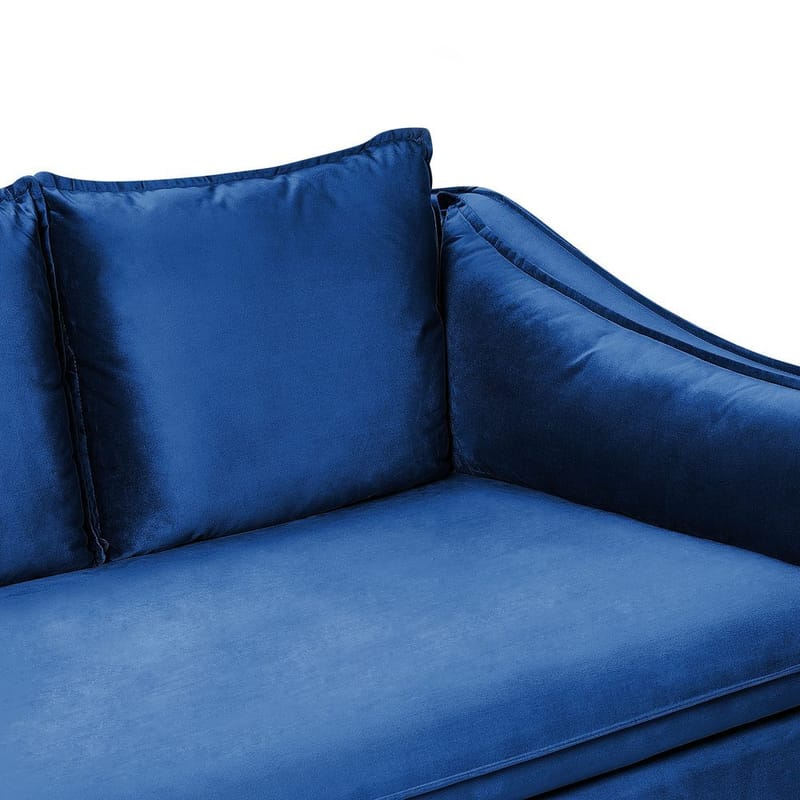 4-sits soffa Aure - Blå - Möbler - Soffa - Sammetssoffa