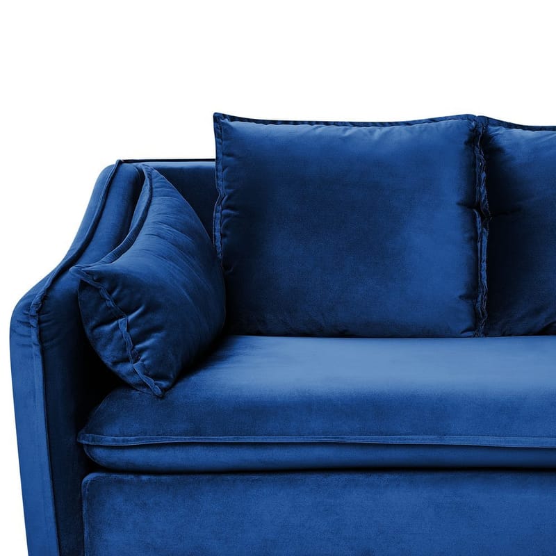 4-sits soffa Aure - Blå - Möbler - Soffa - Sammetssoffa