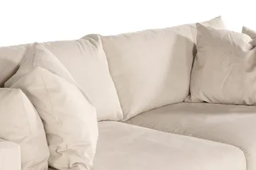 Menard 4-sits Djup Manchestersoffa - Beige - Möbler - Soffa - 4 sits soffa