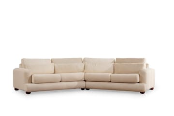 Relento Svängd Soffa 4-sits - Beige - Möbler - Soffa - 4 sits soffa