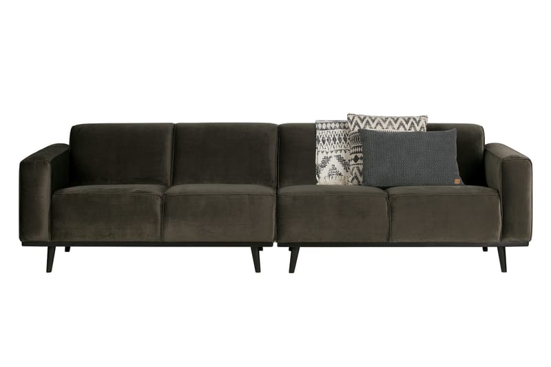Statement 4-sits Sammetssoffa - Grön - Möbler - Soffa - 4 sits soffa
