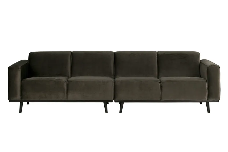 Statement 4-sits Sammetssoffa - Grön - Möbler - Soffa - 4 sits soffa