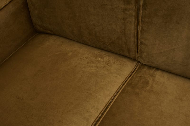 Statement 4-sits Sammetssoffa - Honungsgul - Möbler - Soffa - 4 sits soffa