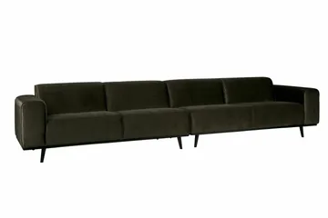 Statement 4-sits Sammetssoffa Large - Grön - Möbler - Soffa - 4 sits soffa