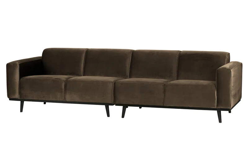 Statement 4-sits Sammetssoffa Large - Taupe - Möbler - Soffa - 4 sits soffa