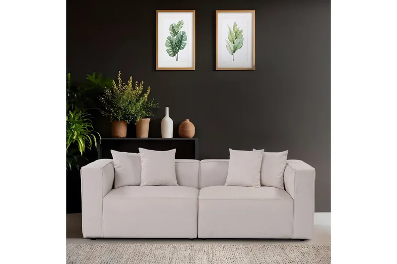 Abbas 2-sits Soffa - Ecru - Möbler - Soffa - Modulsoffor - Komplett modulsoffa