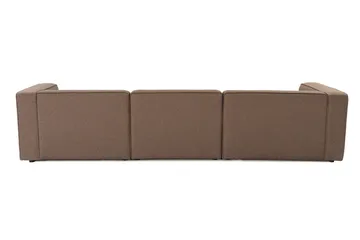 Abbas 4-sits Soffa med Divan - Brun - Möbler - Soffa - Divansoffor & schäslongsoffa