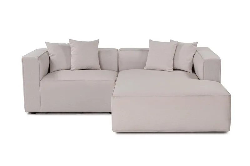 Abbas 4-sits Soffa med Divan, Ecru