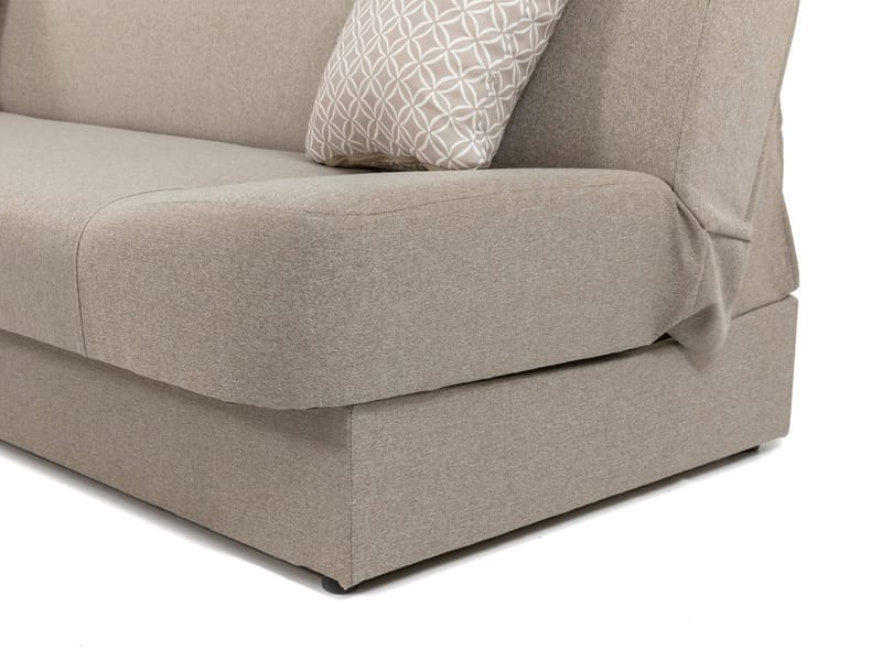 Abron 3-sits Bäddsoffa med förvaring - beige - Möbler - Soffa - Bäddsoffa
