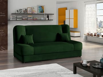 Abron 3-sits Bäddsoffa med förvaring - grön - Möbler - Soffa - Bäddsoffa