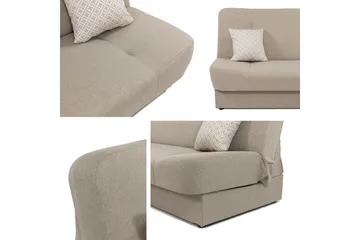 Abron Soffa 3-sits - Svart/Ljusgrå - Möbler - Soffa - Bäddsoffa