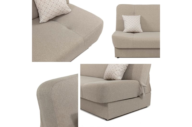Abron Soffa 3-sits - Vit - Möbler - Soffa - Bäddsoffa