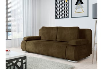 Adelma Soffa 3-sits - Brun - Möbler - Soffa - Sammetssoffa