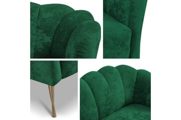 Adrial 3-sits Soffgrupp - Sammet/Vit/Svart Krom - Möbler - Soffa - Soffgrupp