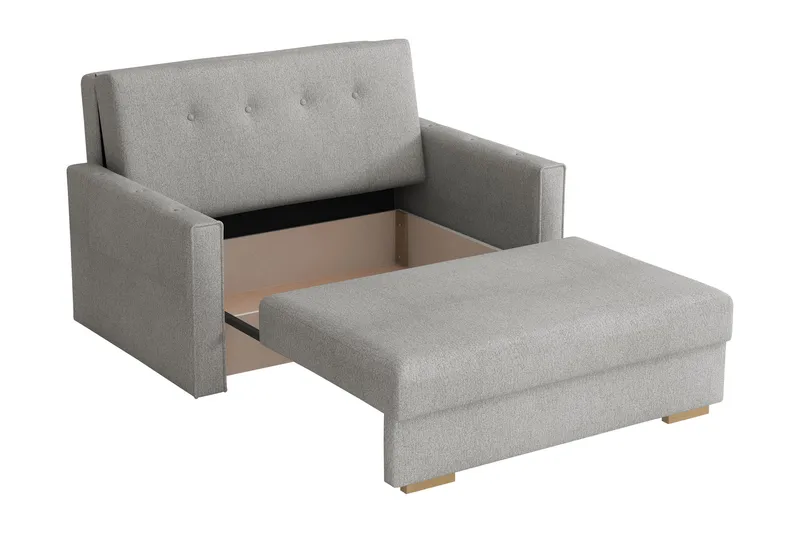 Ajiz Bäddsoffa 2-sits i Bouclé - Vit - Möbler - Soffa - Bäddsoffa
