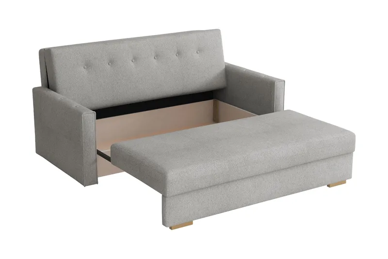 Ajiz Bäddsoffa 3-sits i Bouclé - Grå - Möbler - Soffa - Bäddsoffa