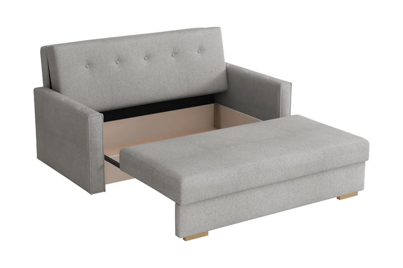 Ajiz Bäddsoffa 3-sits i Bouclé - Vit - Möbler - Soffa - Bäddsoffa
