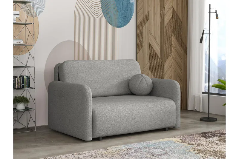 Ajmeri Bäddsoffa 2-sits i Bouclé - Grå - Möbler - Soffa - Bäddsoffa