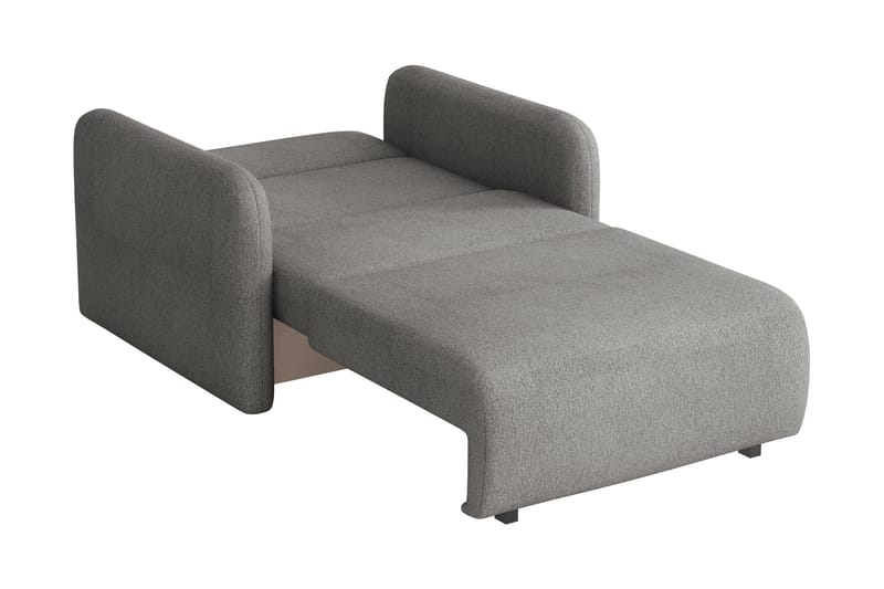 Ajmeri Bäddsoffa 2-sits i Plysch - Beige - Möbler - Soffa - Bäddsoffa