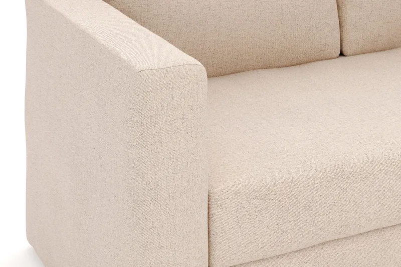 Alnaryd 2-3-sits Bäddsoffa med Fällbart Armstöd - Beige - Möbler - Soffa - Bäddsoffa