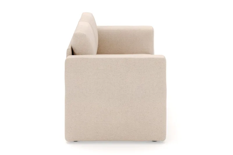 Alnaryd 2-3-sits Bäddsoffa med Fällbart Armstöd - Beige - Möbler - Soffa - Bäddsoffa