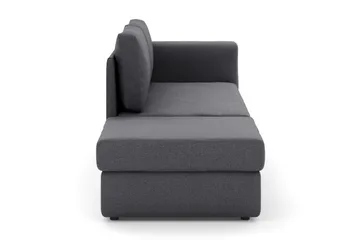 Alnaryd 2-3-sits Bäddsoffa med Fällbart Armstöd - Grå - Möbler - Soffa - Bäddsoffa